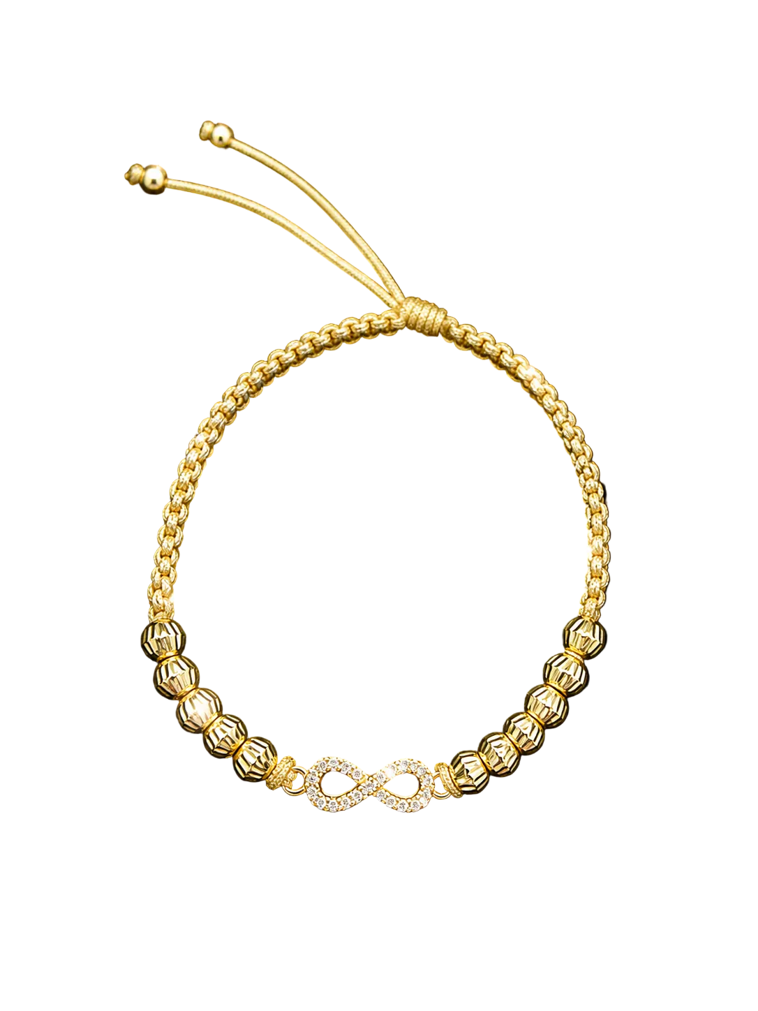 Pulsera De Balines Oro 18k